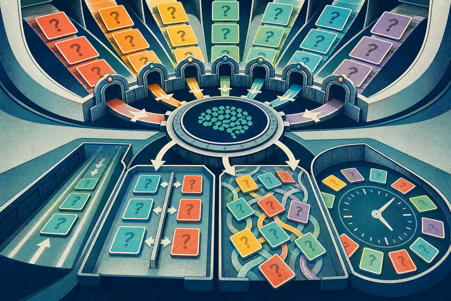 A decision flow connects recurring USMLE error patterns to focused, mixed, management-heavy, or timed question blocks.